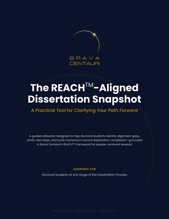 Cover of The REACH-Aligned Dissertation Snapshot